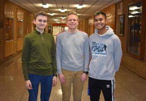 Three students who attended the NYS CLA conference