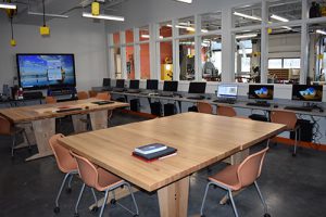 A look inside the new Tech room in the high school.