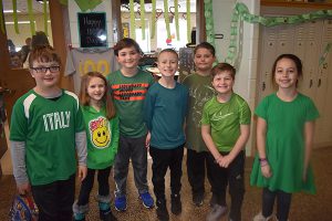 Students wear green in honor of Judy Greene