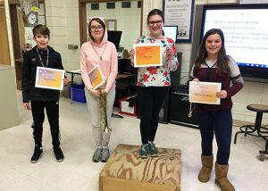 Students earn awards after participating in the Band Olympics