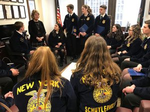 Students speak with state legislators