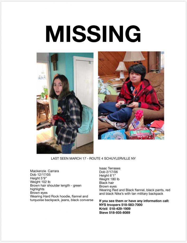 Information about the missing students