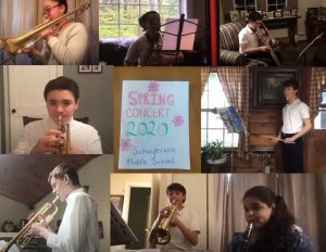 Grades 7 and 8 remote band recital