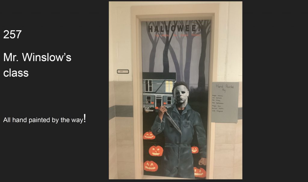 Most Creative: Room 257, Mr. Winslow