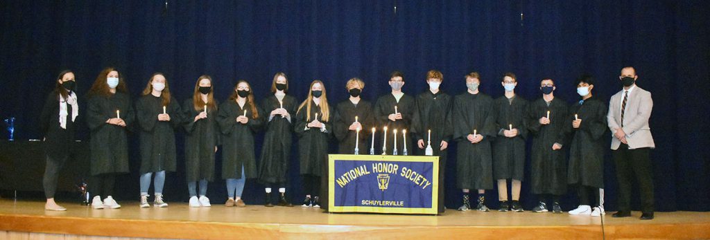 The 2020 Schuylerville National Honor Society inductees