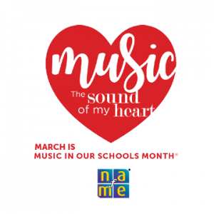 Music in our schools month graphic