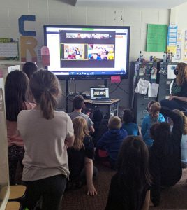 Students enjoy the To Be Fit virtual performance