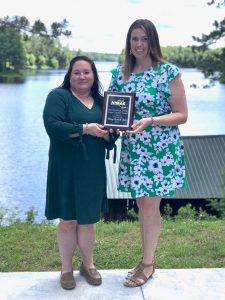 2020 NYAAE President, Karen LaBombard with Mary Foote.