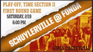 girls basketball Feb. 19 playoff game at Fond Fultonville 