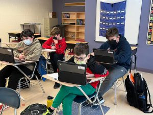 students compete in the chapter mathcounts series