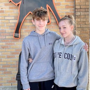 Siblings Abigail & Michael Becker (10th grade and 7th grade).