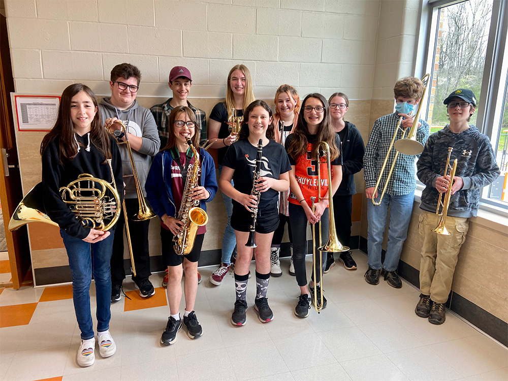 Middle school NYSSMA students