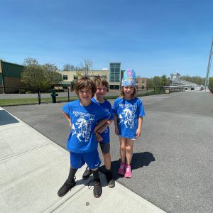 Students during the fun run