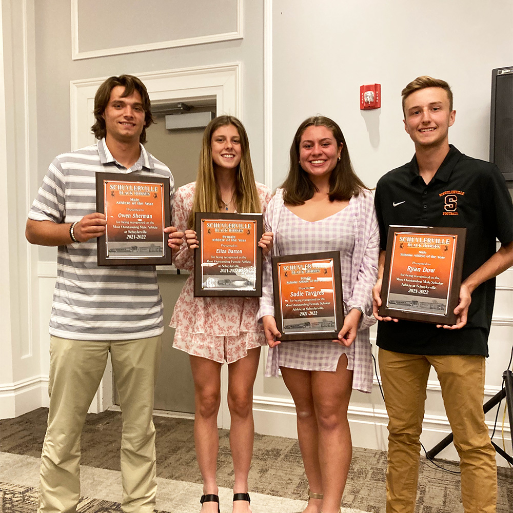 Pictured: Owen Sherman, Eliza Barton, Sadie Tavares, Ryan Dow