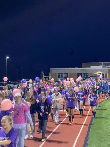 Kickin Out Cancer balloon walk