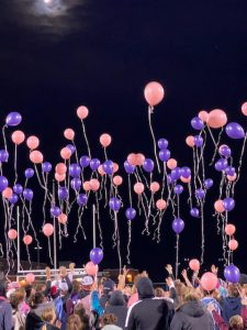 Kickin' Out Cancer balloon release