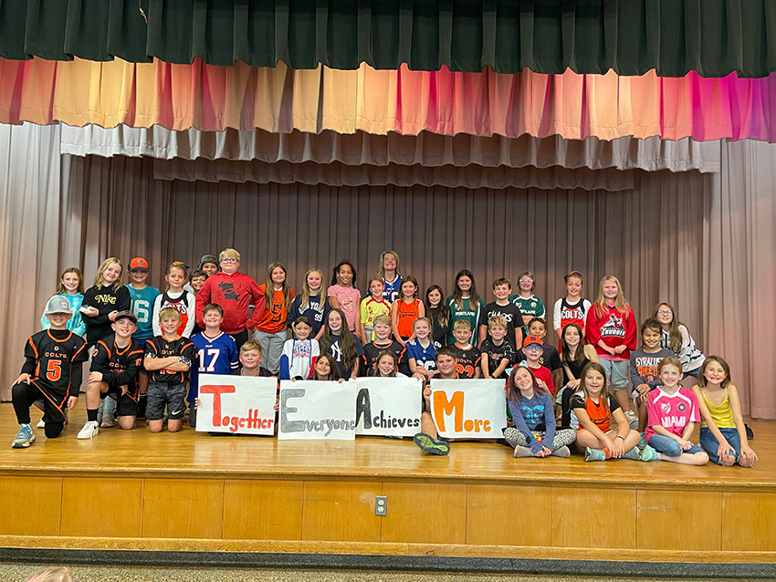 November 2022 character education pep rally