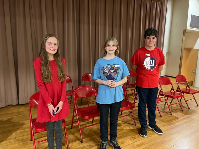 Grades 4-8 spelling bee winners