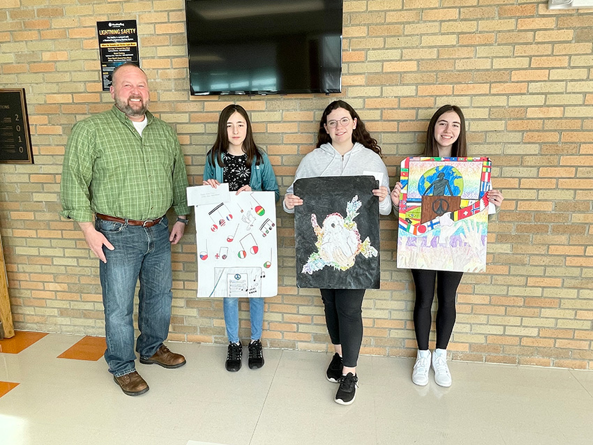 2022 Lion's Club Peace Poster contest winners.