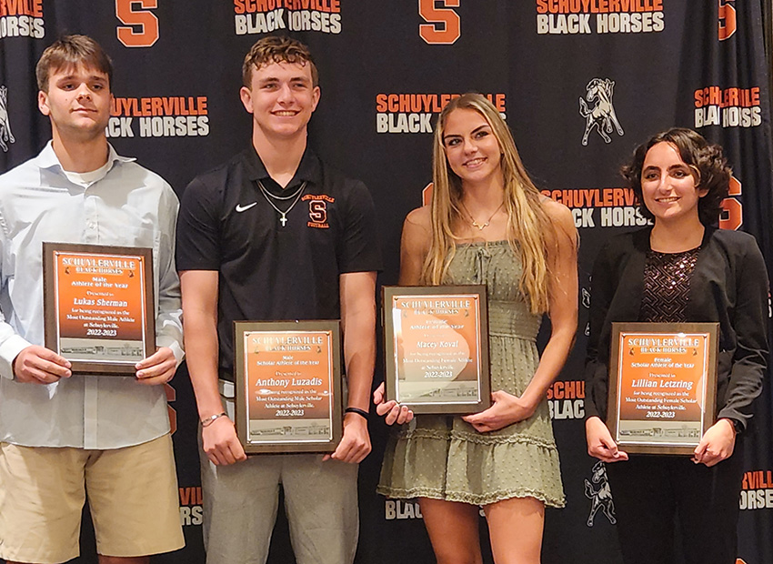 Pictured left to right: Lukas Sherman, Anthony Luzadis, Macey Koval, Lillian Letzring.