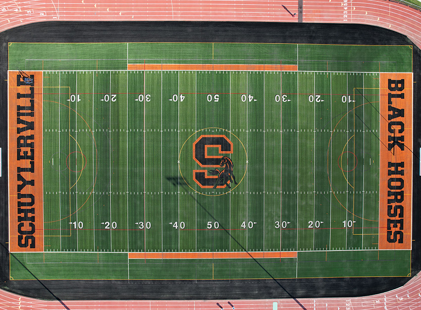 New turf field