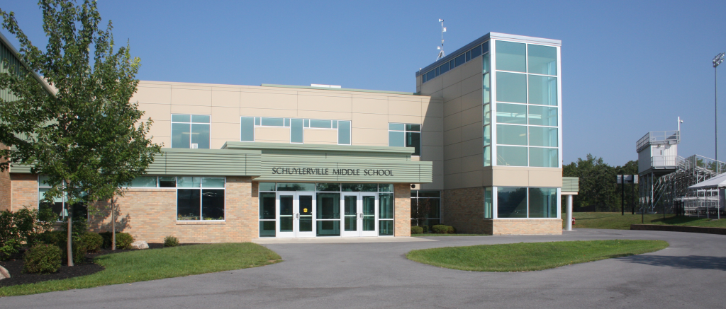 Exterior of the Schuylerville Middle School