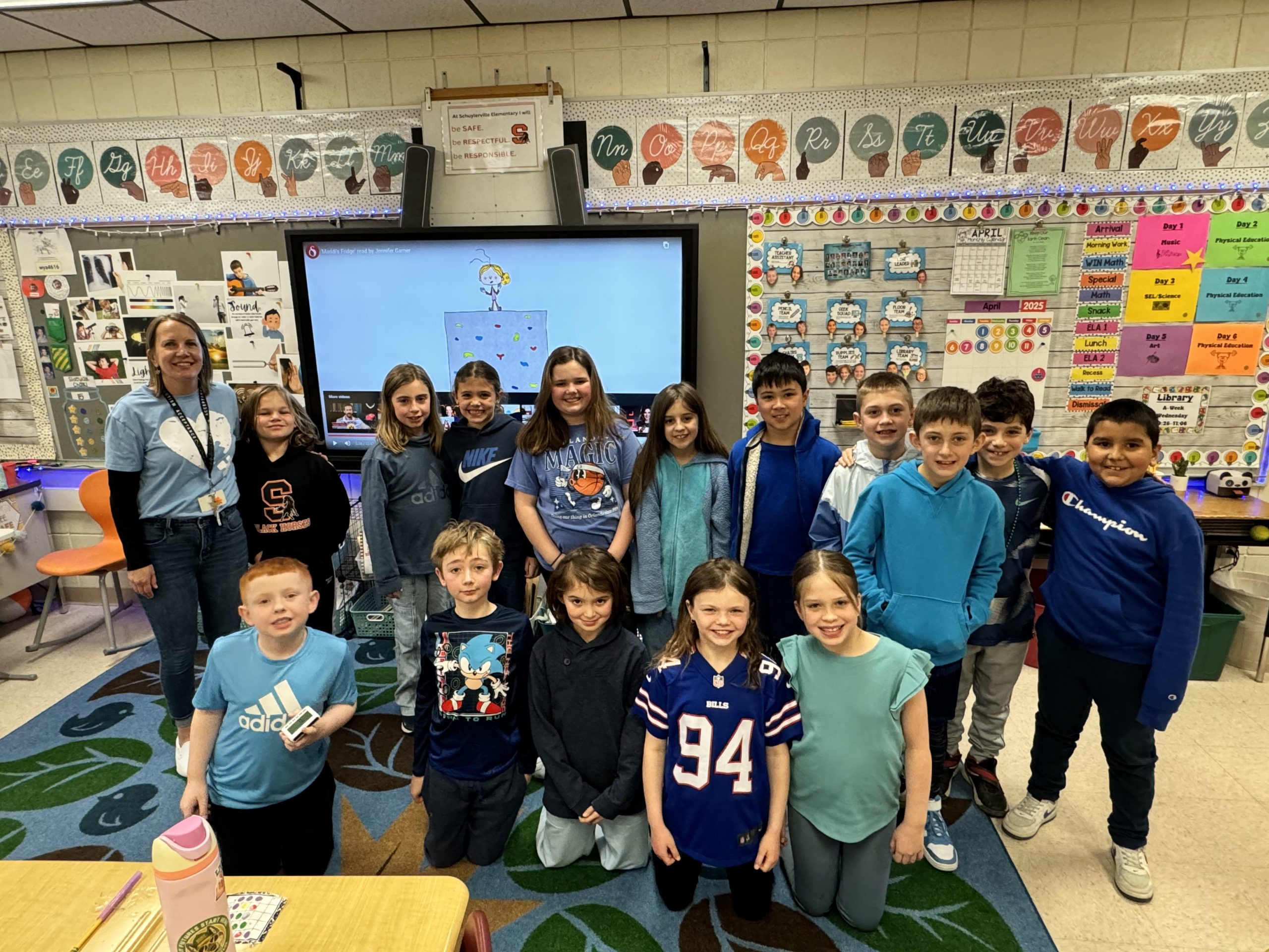 Autism Awareness week with Grace Rathbun's class