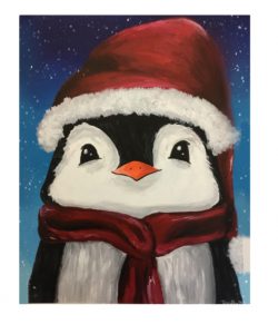 Example of the 2025 high school art club paint night project