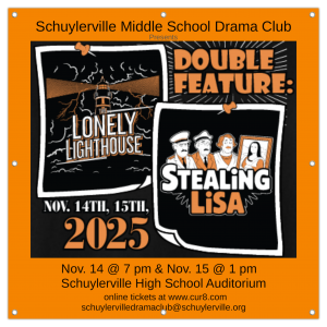 Schuylerville Middle School Drama Club street sign