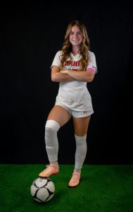 Varsity soccer player Alex Hill