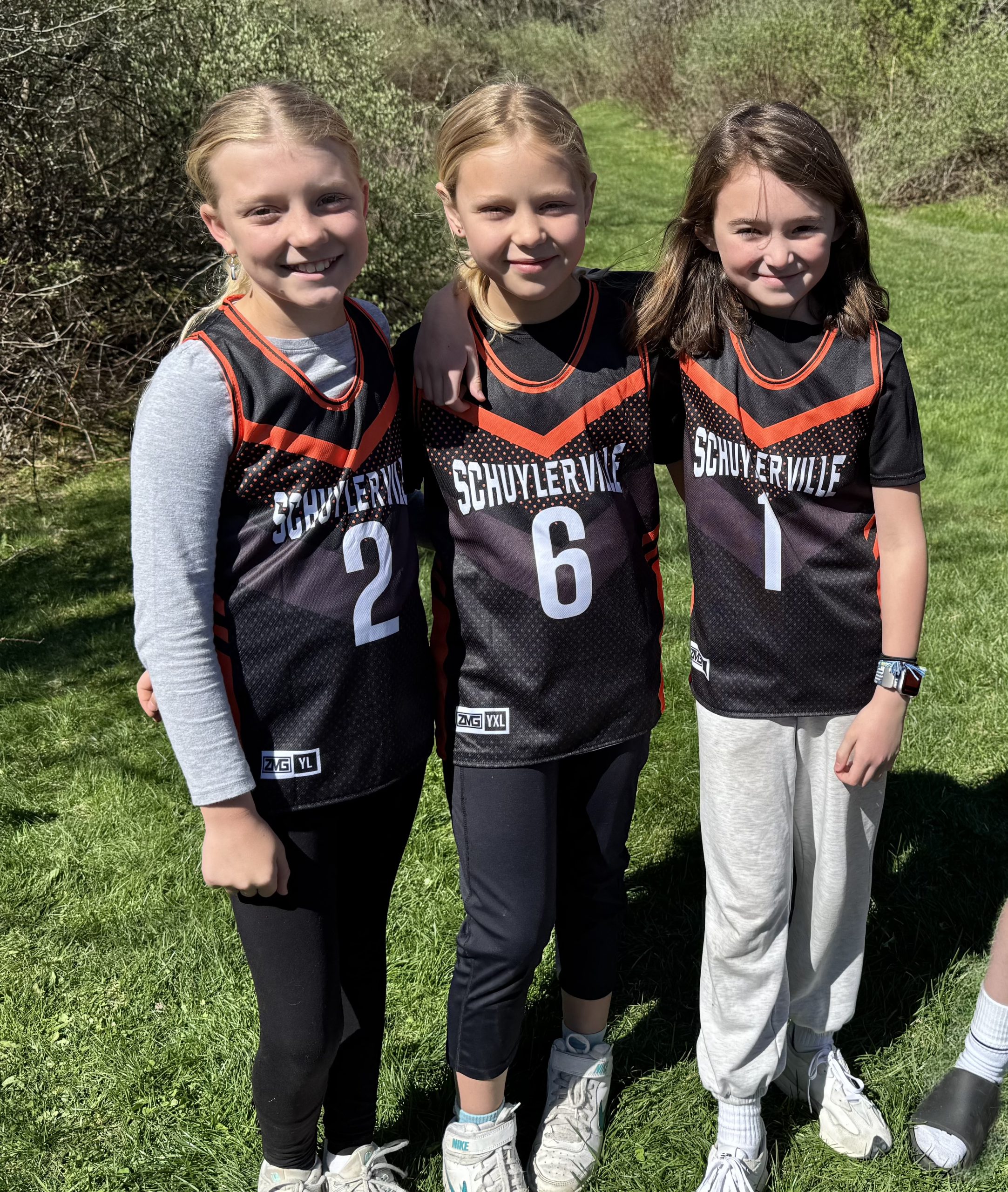 Student wear their lacrosse jerseys to celebrate opening weekend