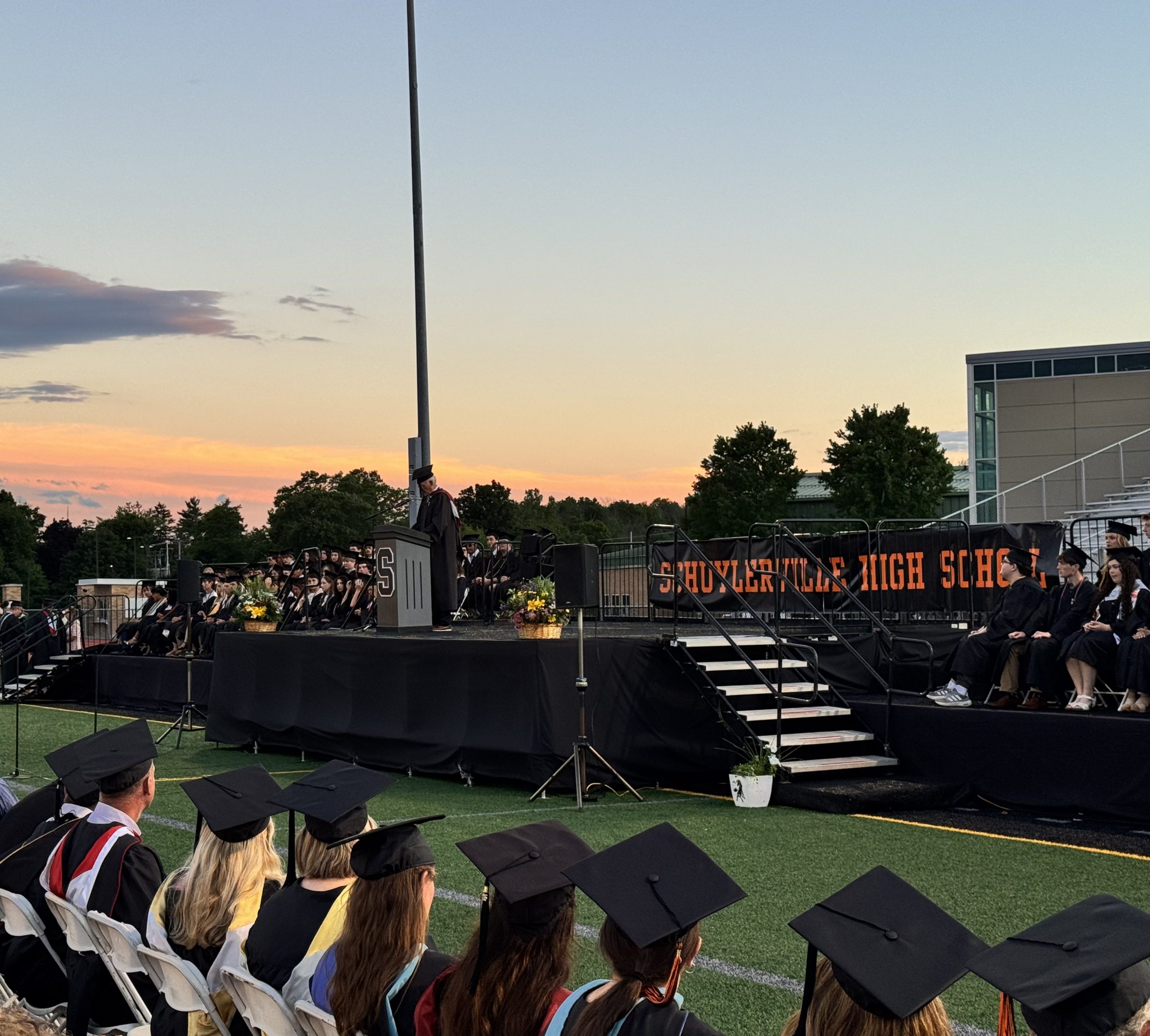 The Class of 2026 graduation ceremony stage