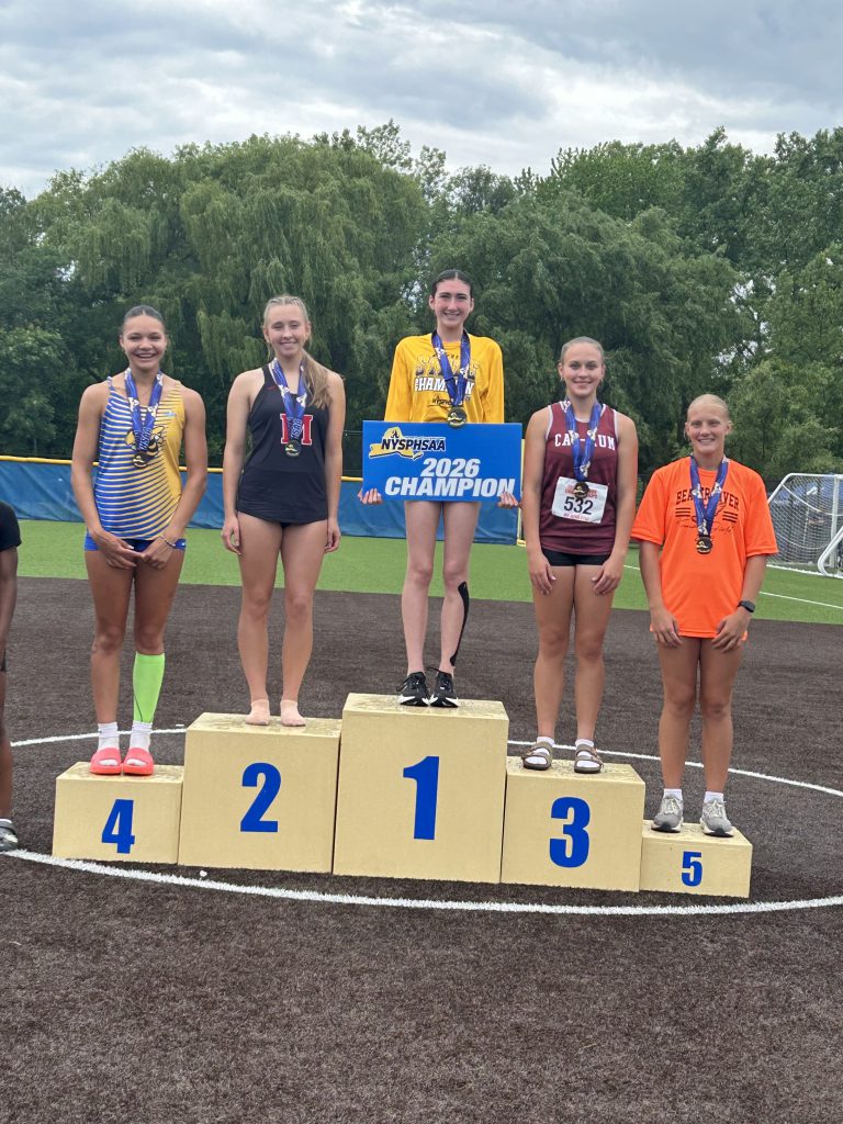 Meaghan Lynch wins state championship in long jump and triple jump