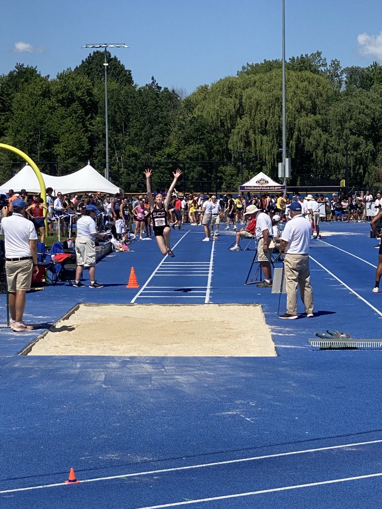 Meaghan Lynch competes at the NYSPHSAA championship